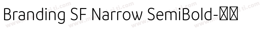 Branding SF Narrow SemiBold字体转换